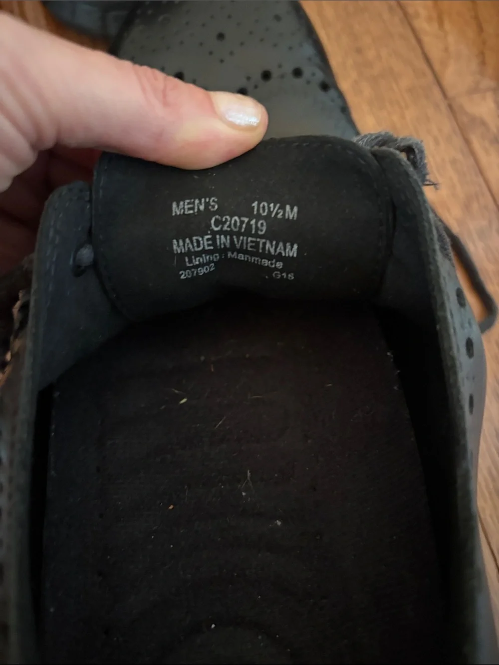 Cole Haan Black Leather Wingtip Derby Shoes - Pair
